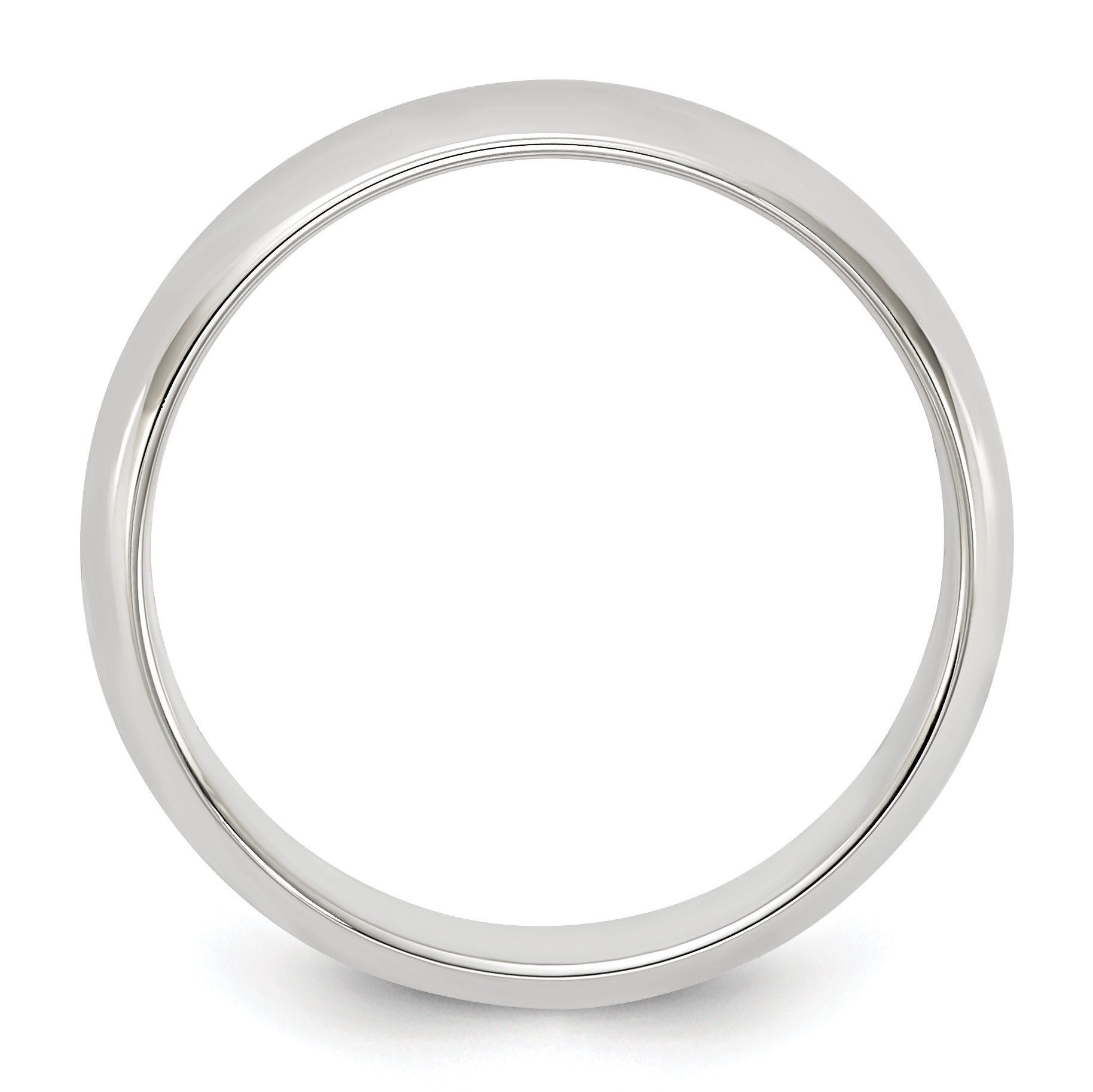 Sterling Silver 5mm Half Round Size 13 Band