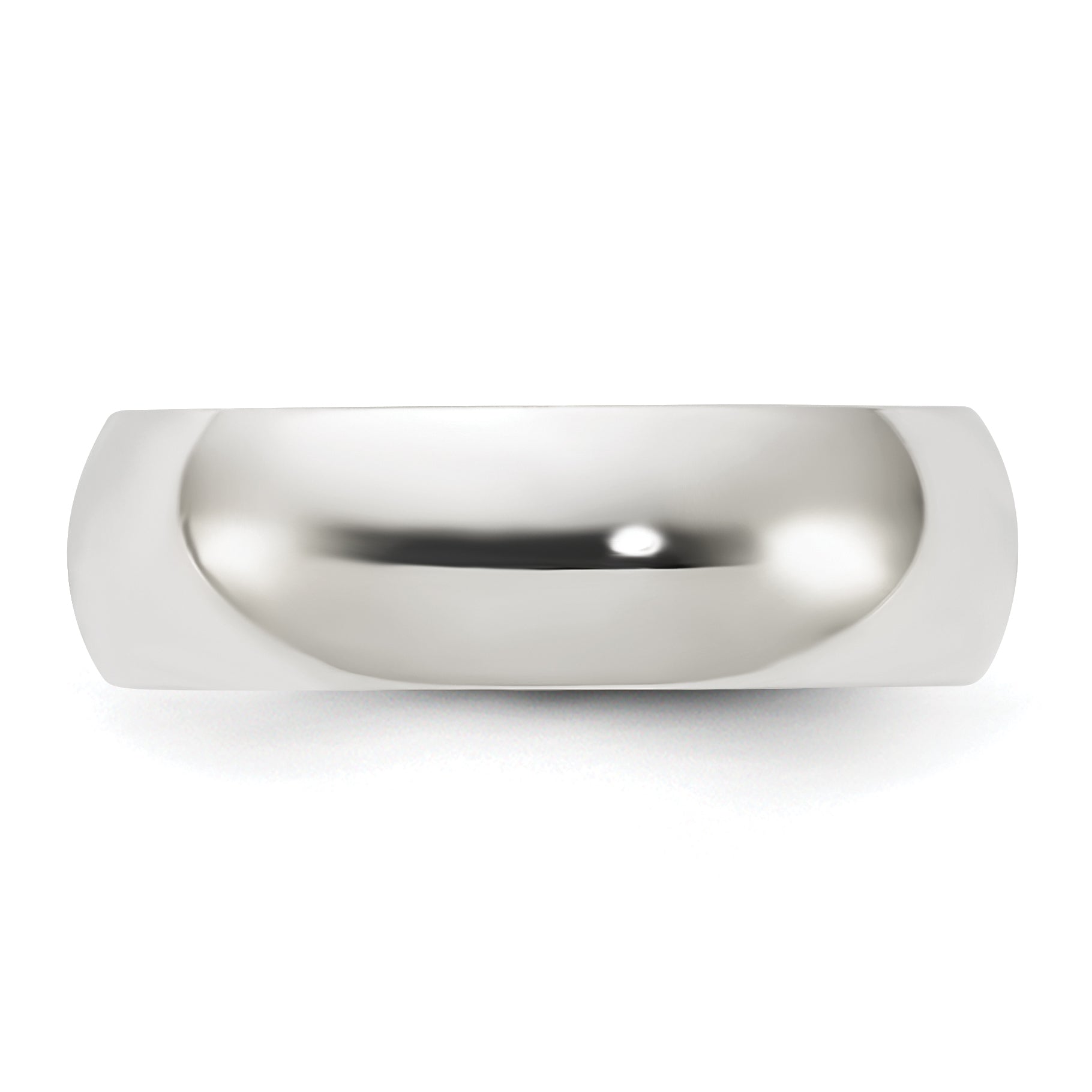 Sterling Silver 6mm Half Round Size 13 Band