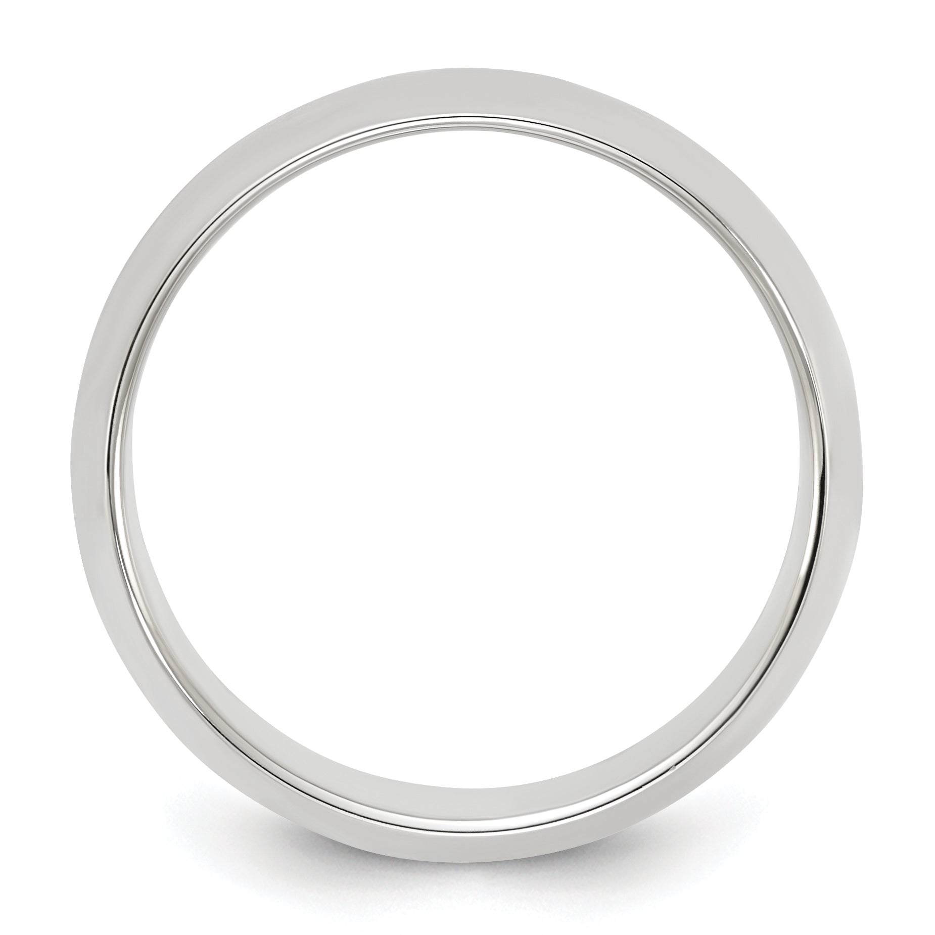 Sterling Silver 8mm Half Round Size 6 Band