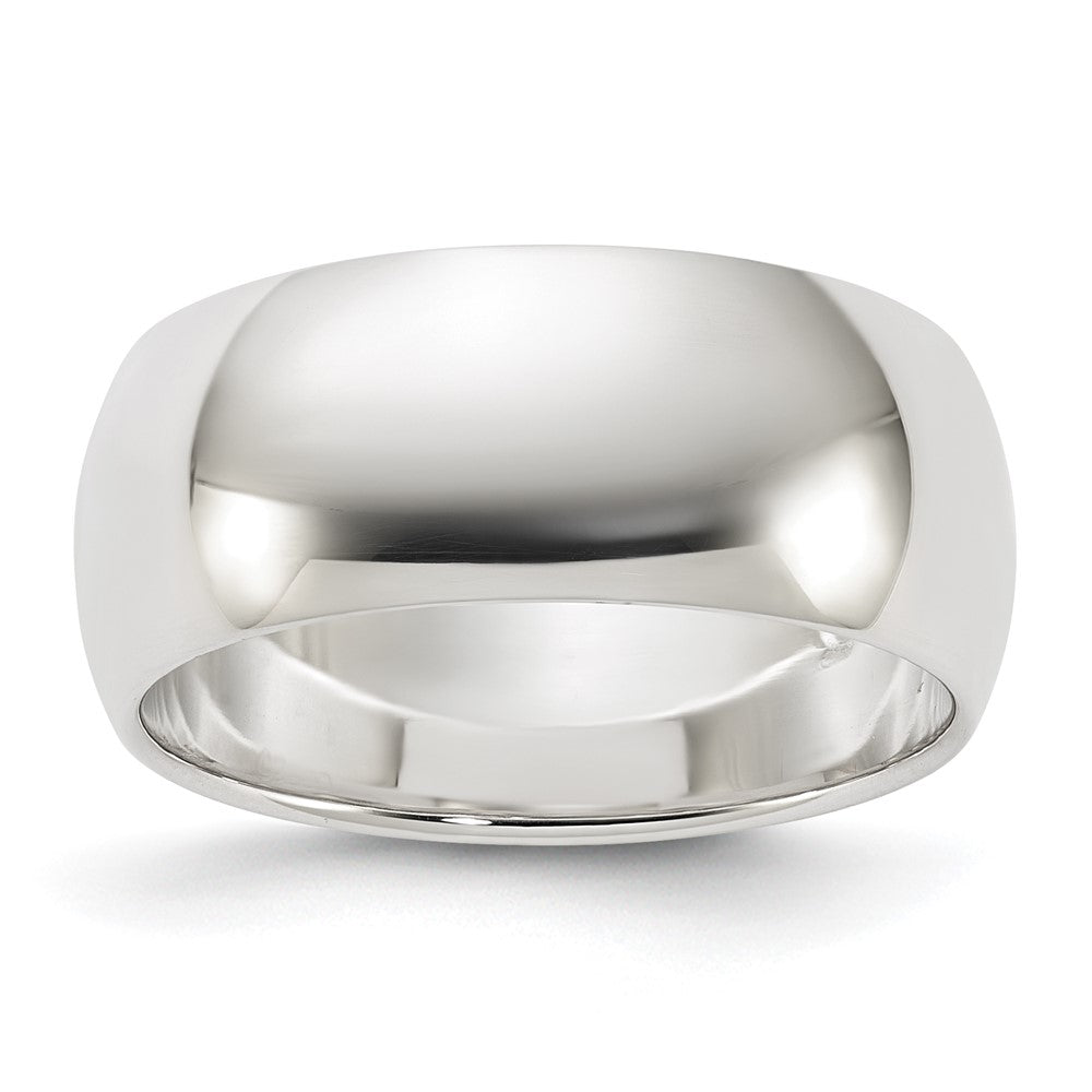 Sterling Silver 8mm Half Round Size 8.5 Band