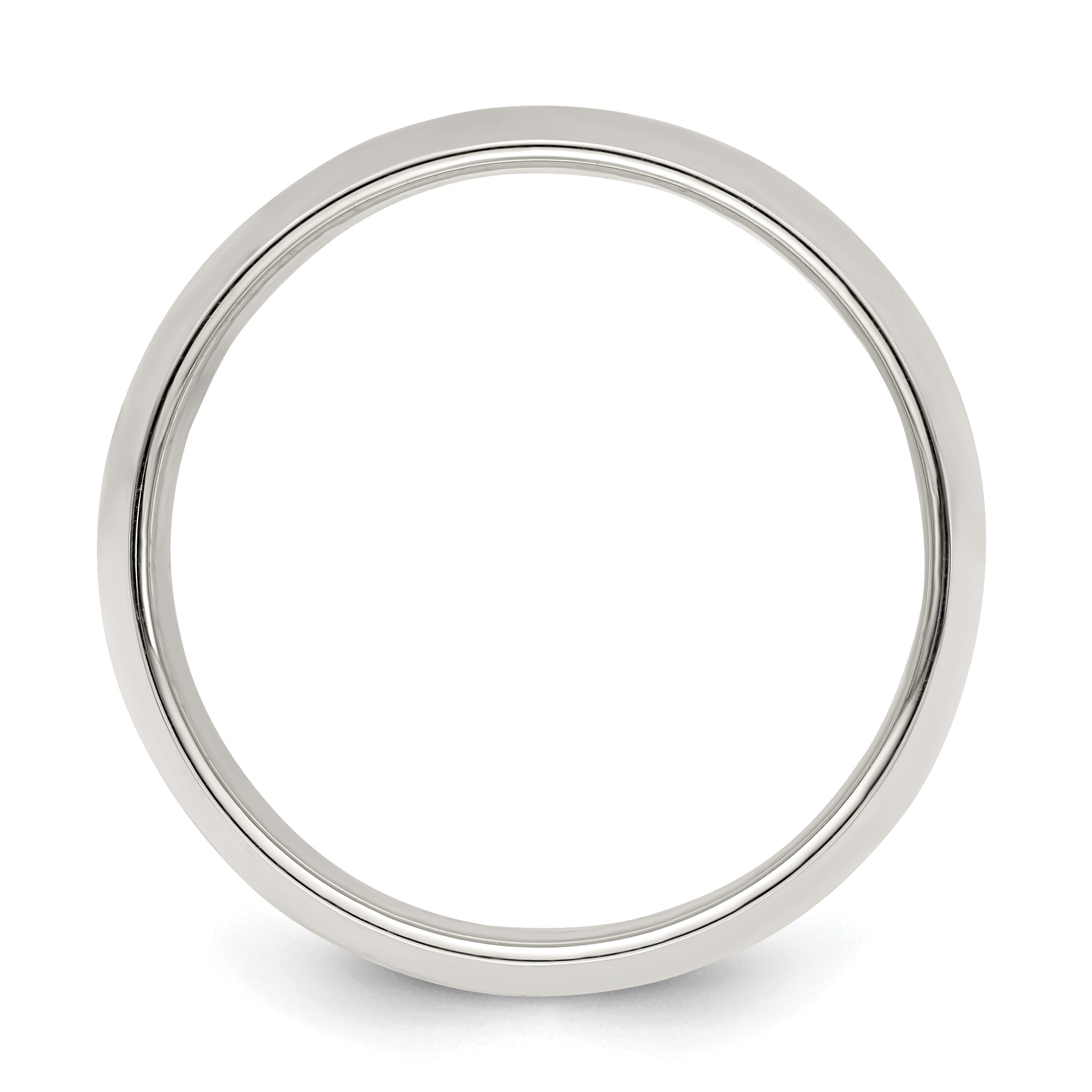Sterling Silver 9mm Half Round Size 5.5 Band