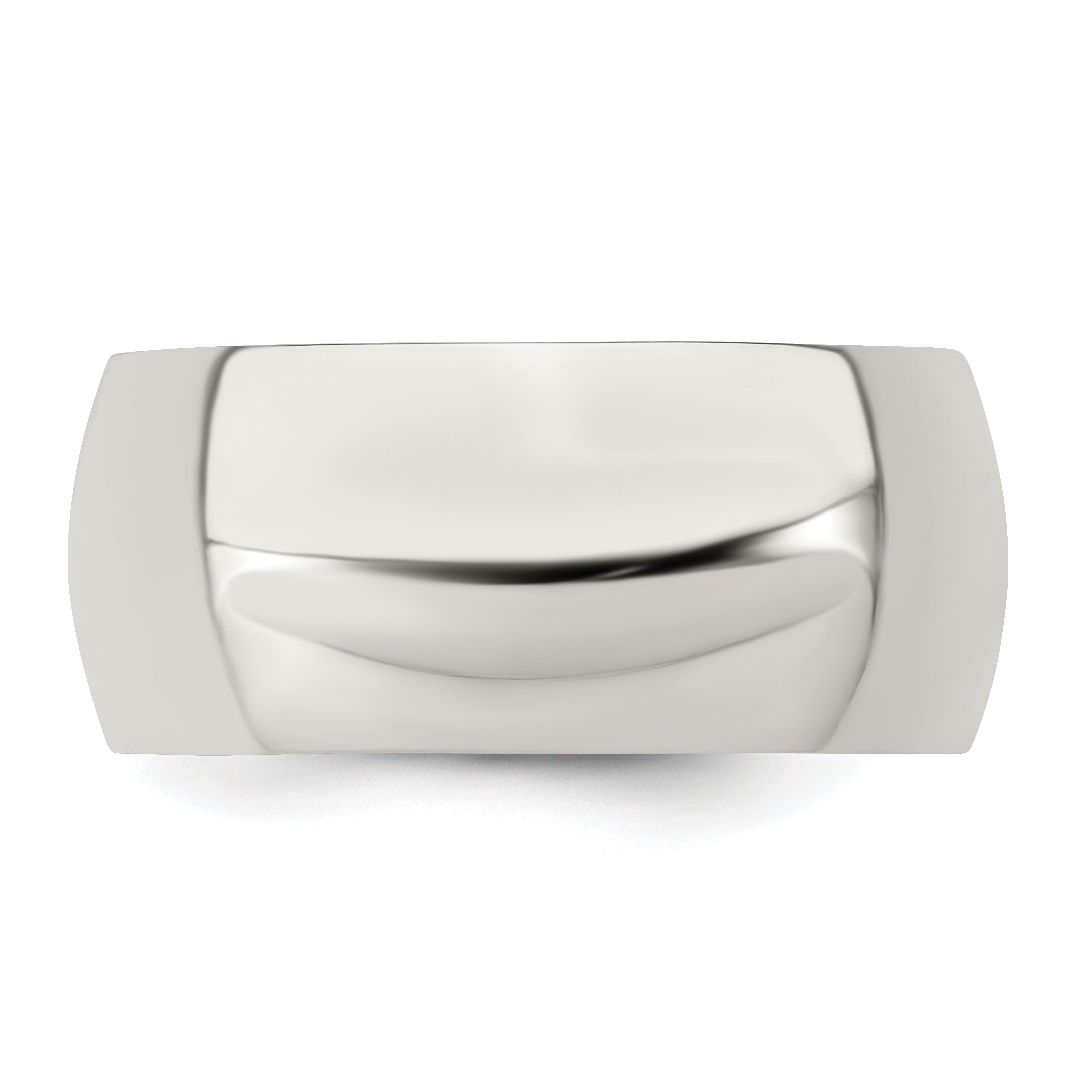 Sterling Silver 9mm Half Round Size 5.5 Band