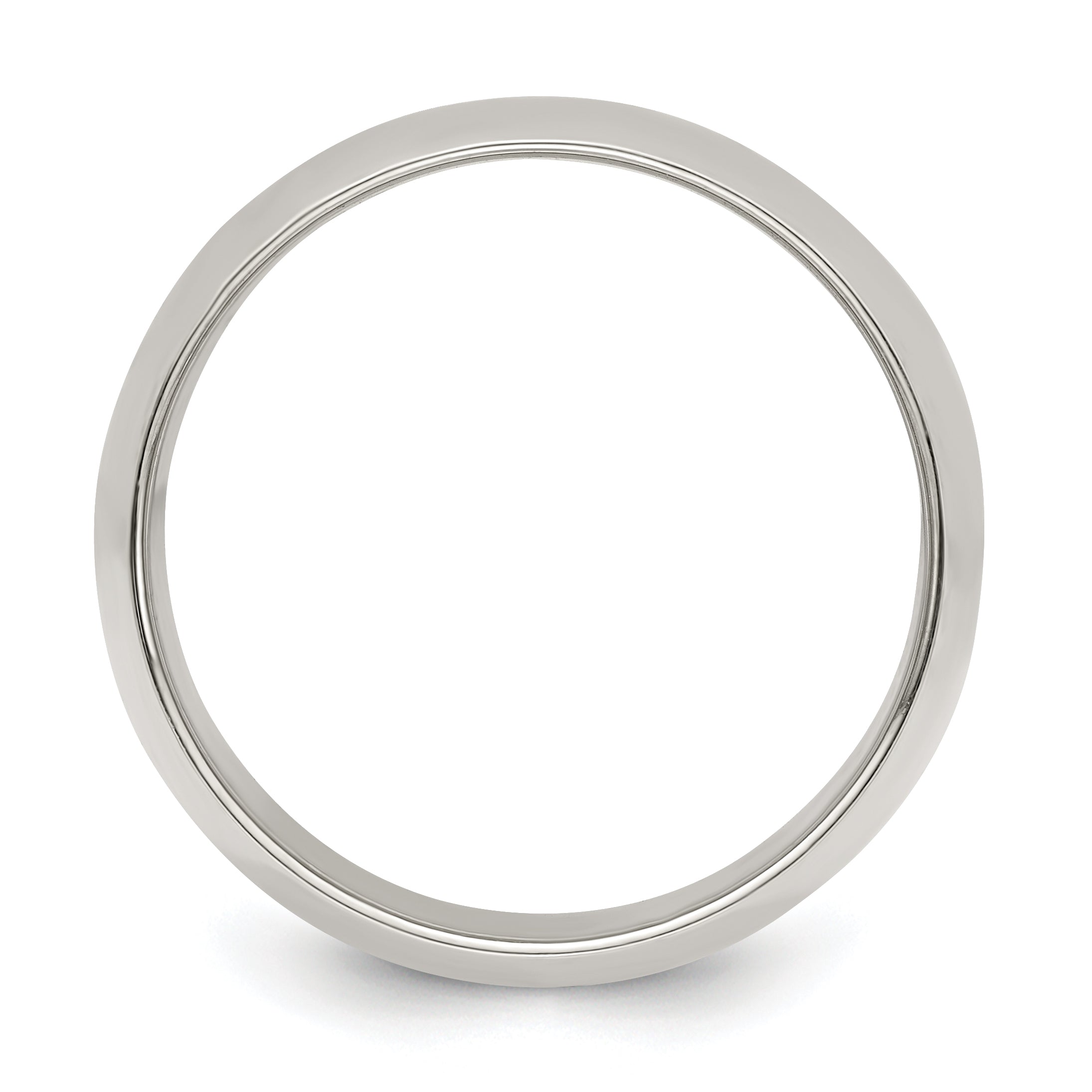 Sterling Silver 10mm Half Round Size 10 Band