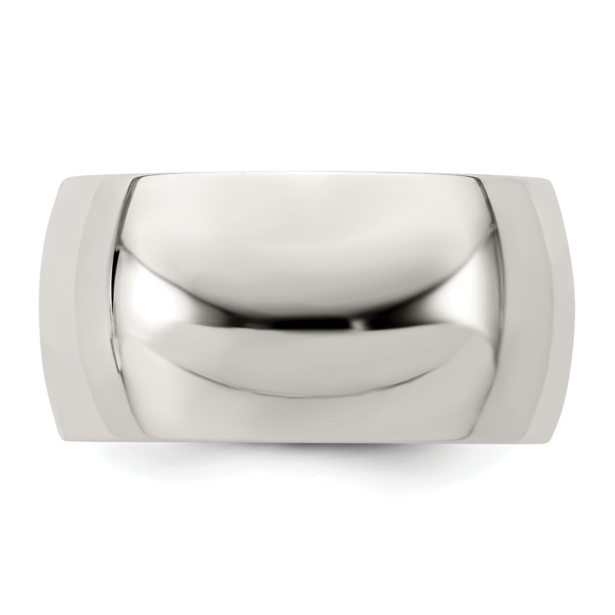 Sterling Silver 10mm Half Round Size 11.5 Band
