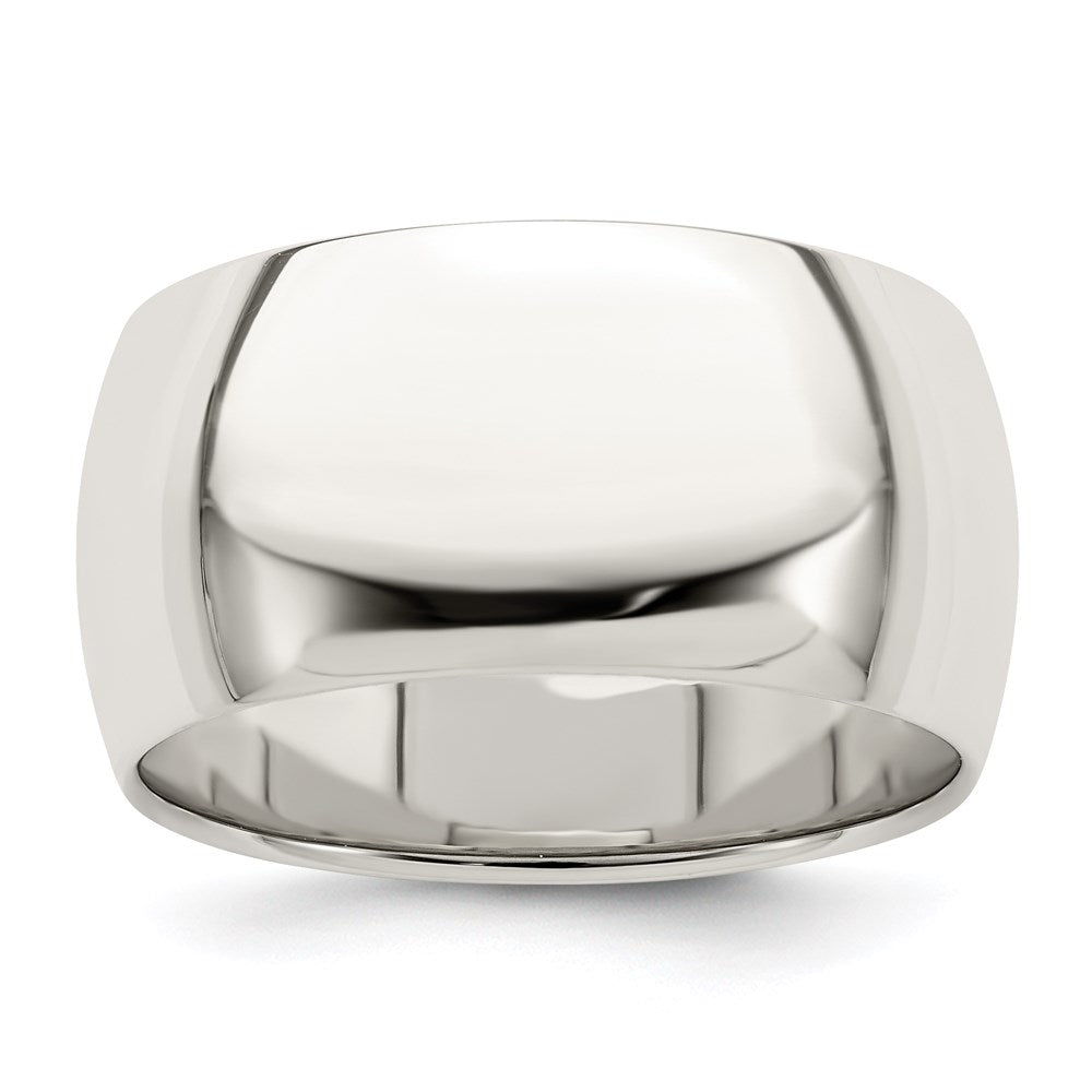 Sterling Silver 10mm Half Round Size 8 Band
