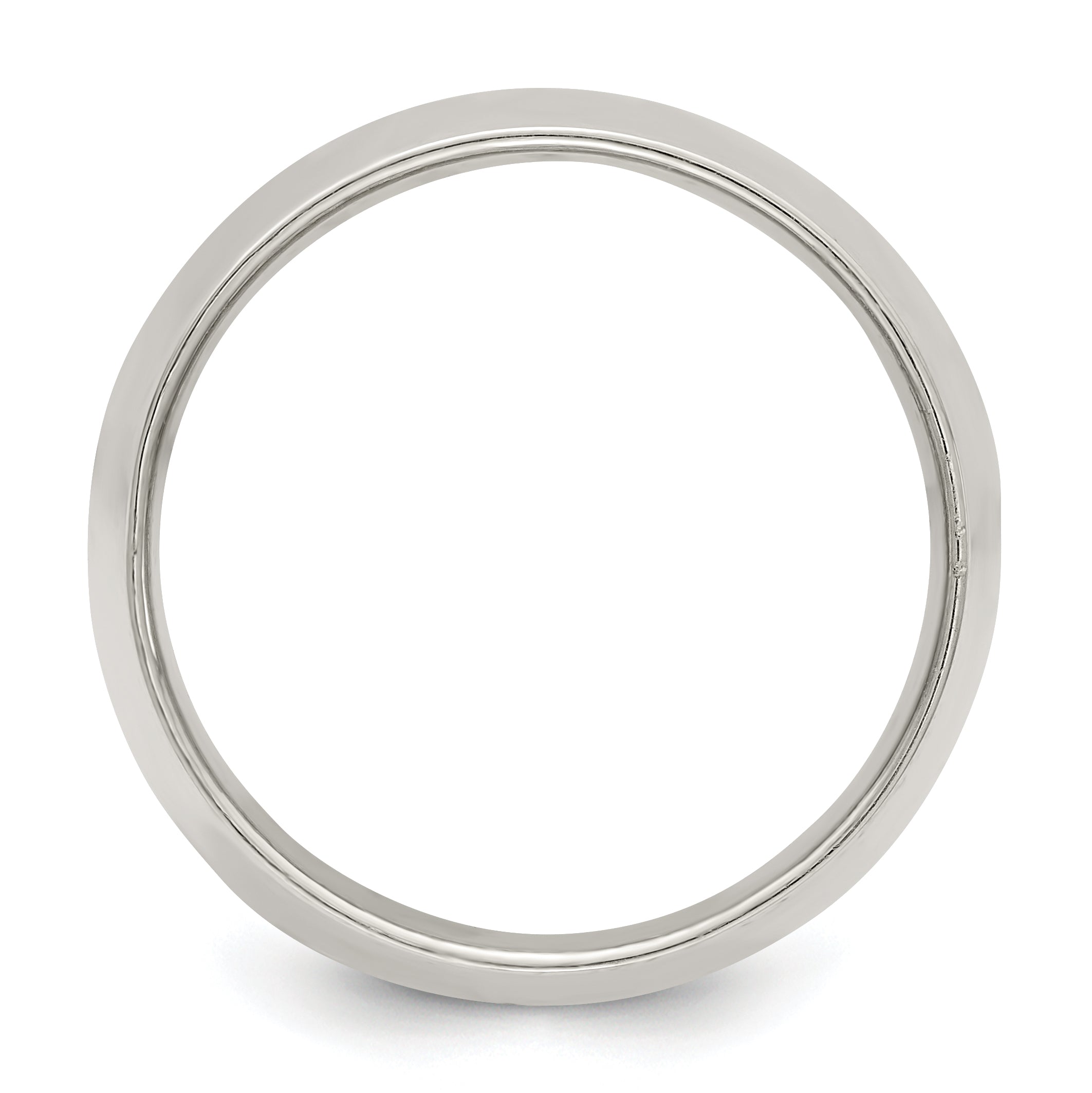 Sterling Silver 12mm Half Round Size 8 Band