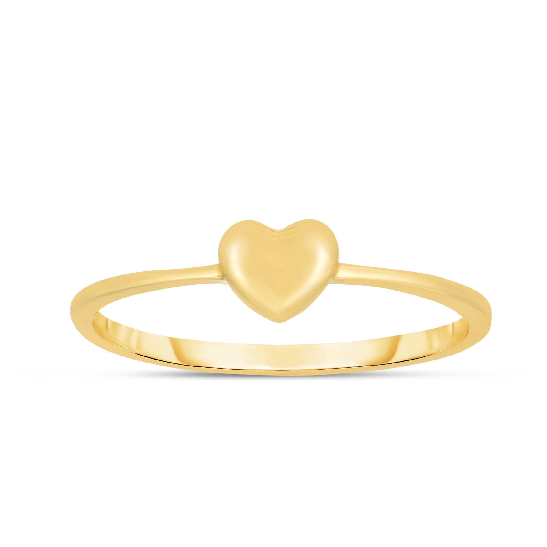 14K Yellow Gold Mini Heart Ring