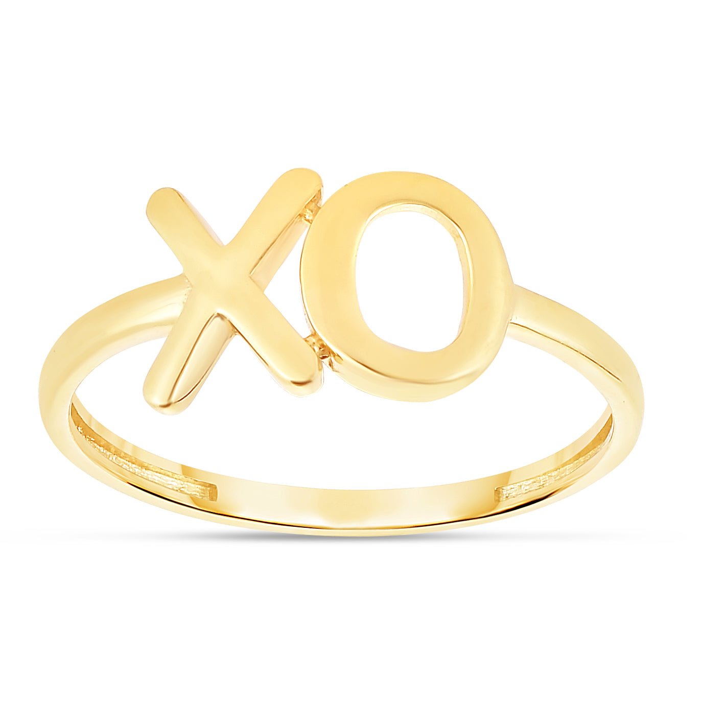 14K Yellow Gold "XO" Ring