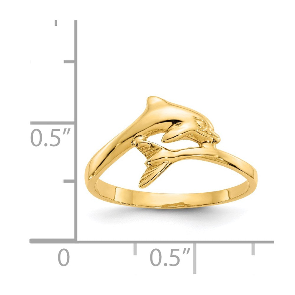 14k Dolphin Ring