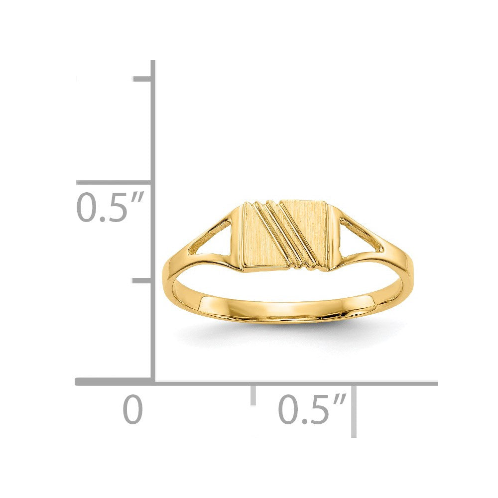 14k Childs Polished & Satin Ring