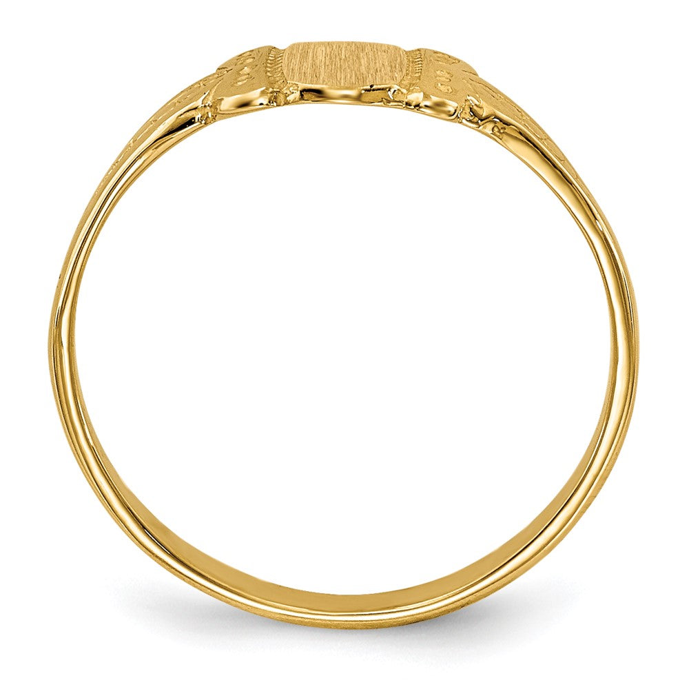 14k Childs Signet Ring
