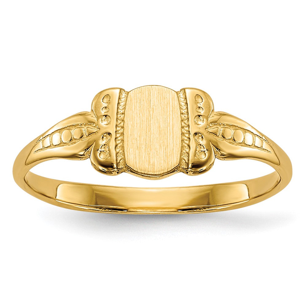 14k Childs Signet Ring