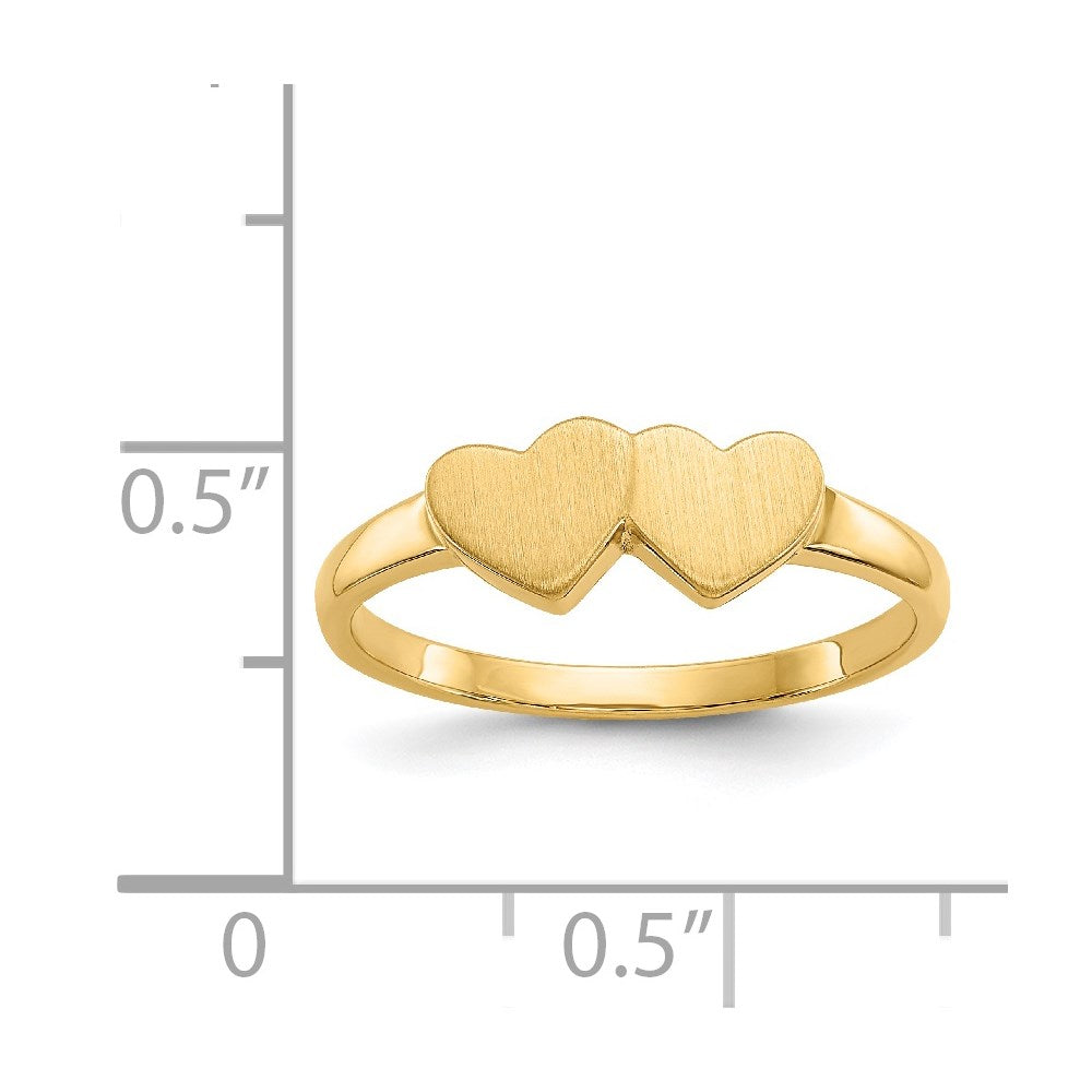 14k 5.0x5.5mm Open Back Signet Ring