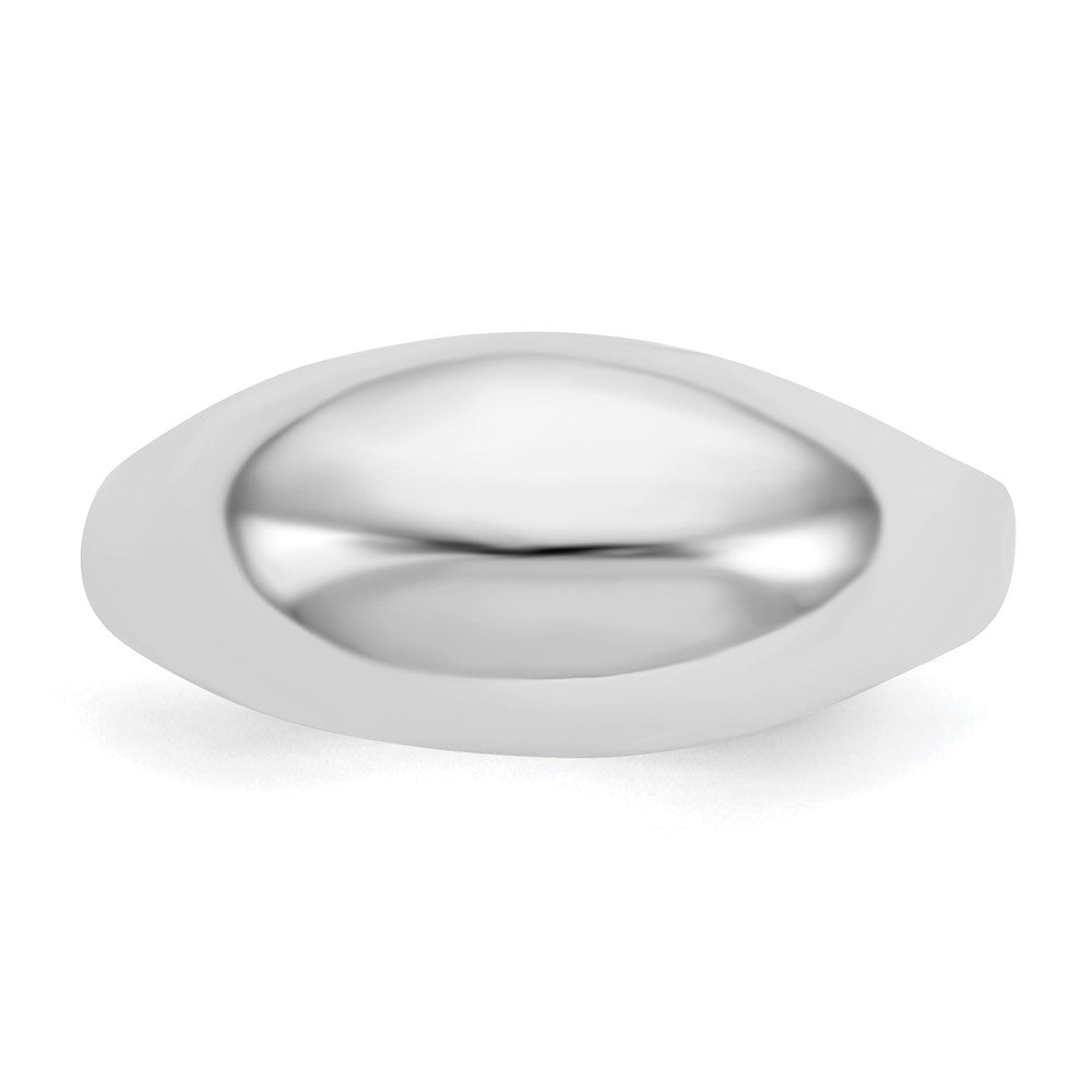 14k White Gold Polished Dome Ring
