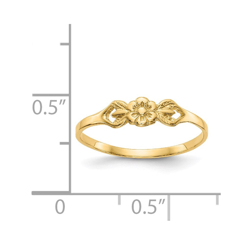 14K Flower Baby Ring