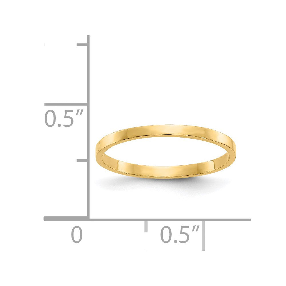 14K High Polished Band Childs Ring