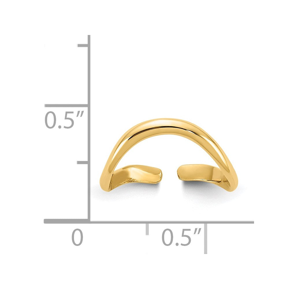 14k Polished Toe Ring