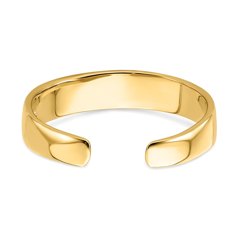 14K Adjustable Polished Band Toe Ring