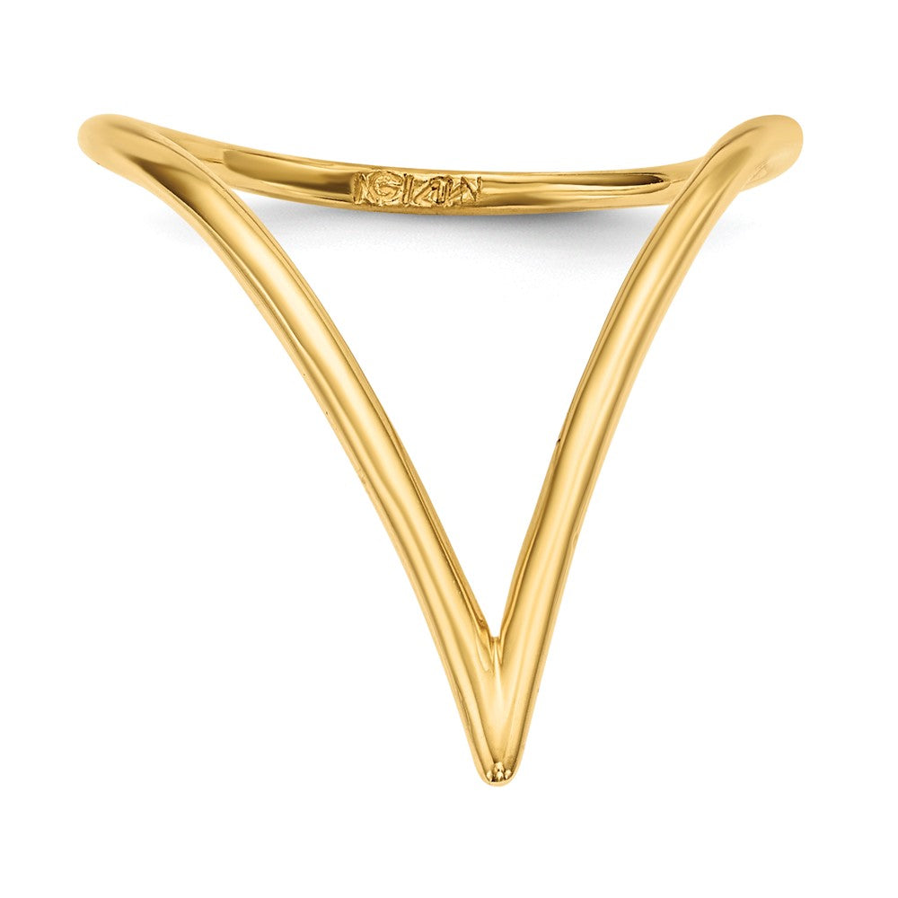 14k Chevron Shaped Ring