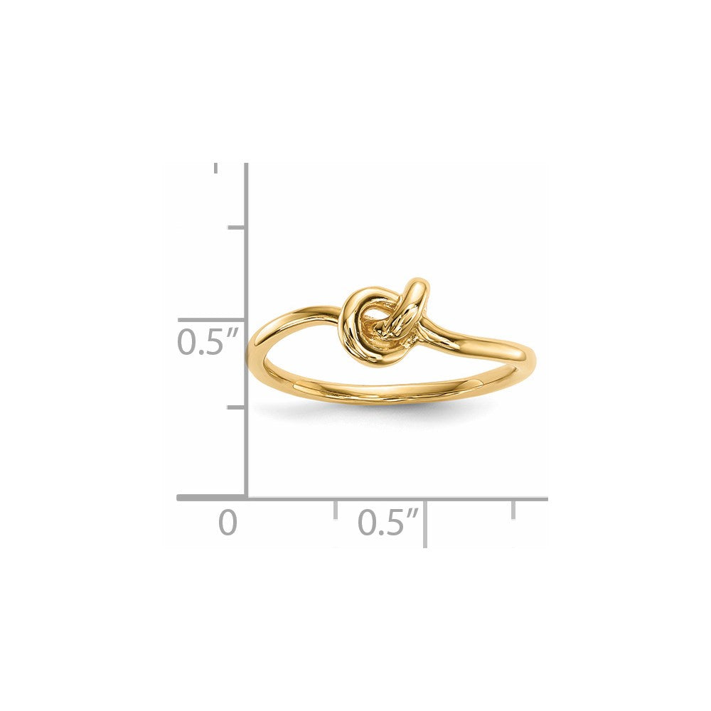 14k Polished Knot Ring