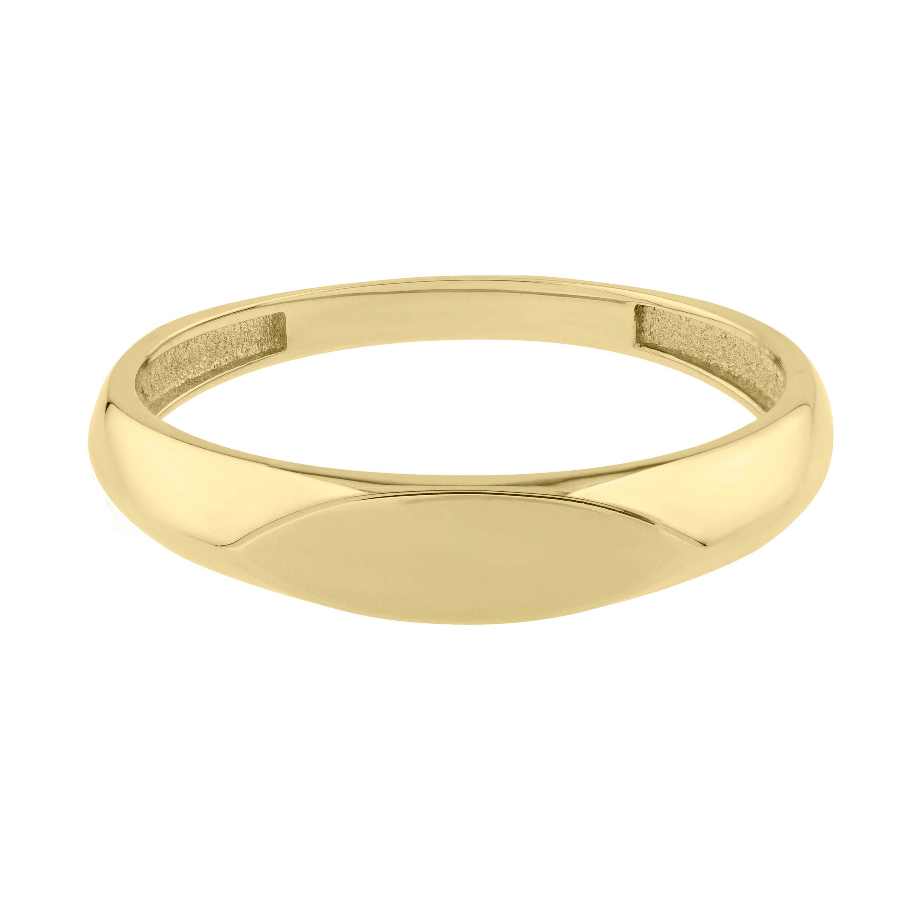 14K Yellow Gold Polished Sculpted Ring
