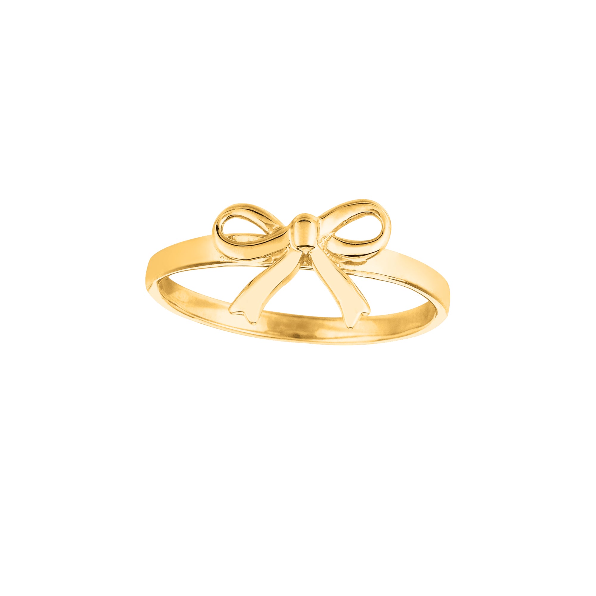 14K Yellow Gold Bow Ring