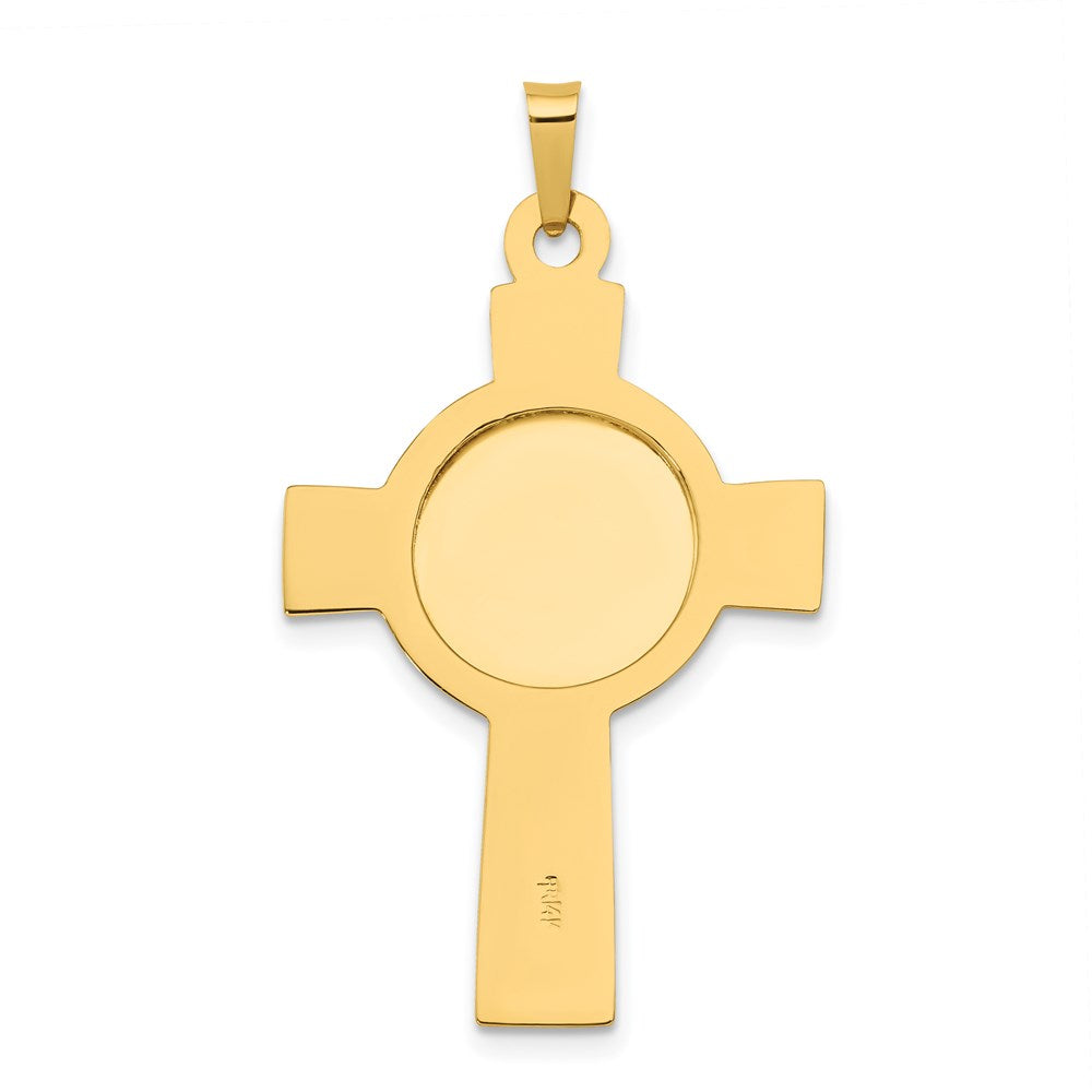 14k Cross w/St Anthony Medal Pendant