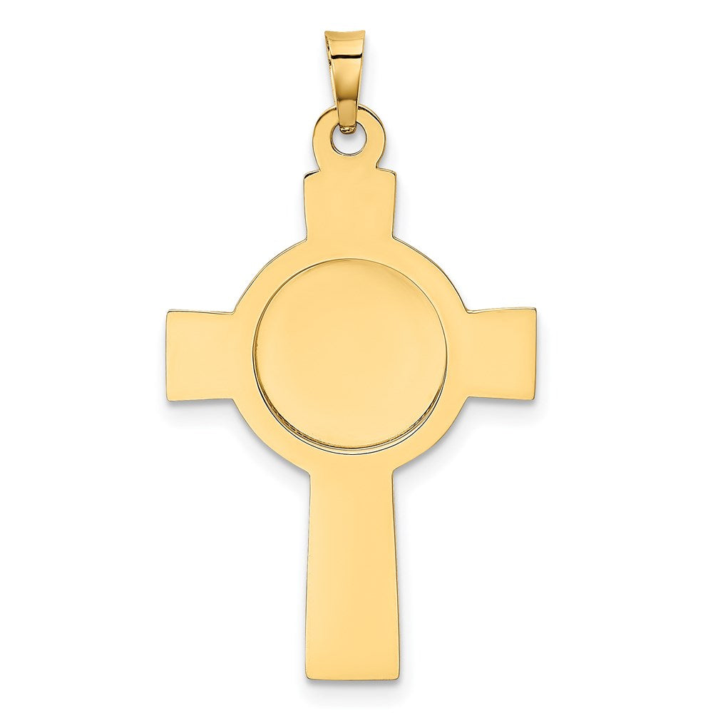 14k Cross w/St. Christopher Medal Pendant