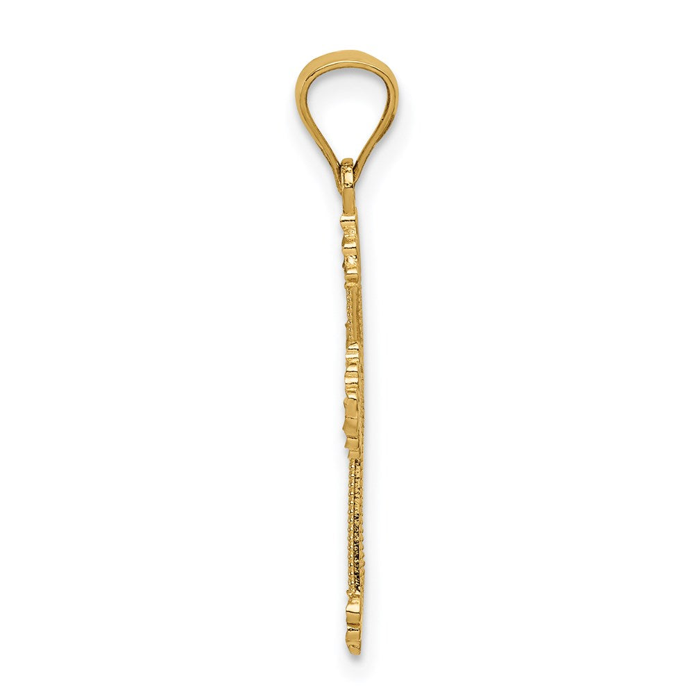 14k Passion Cross Pendant