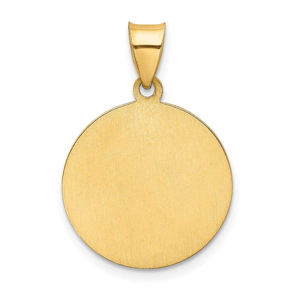 14k Holy Communion Medal Hollow Pendant