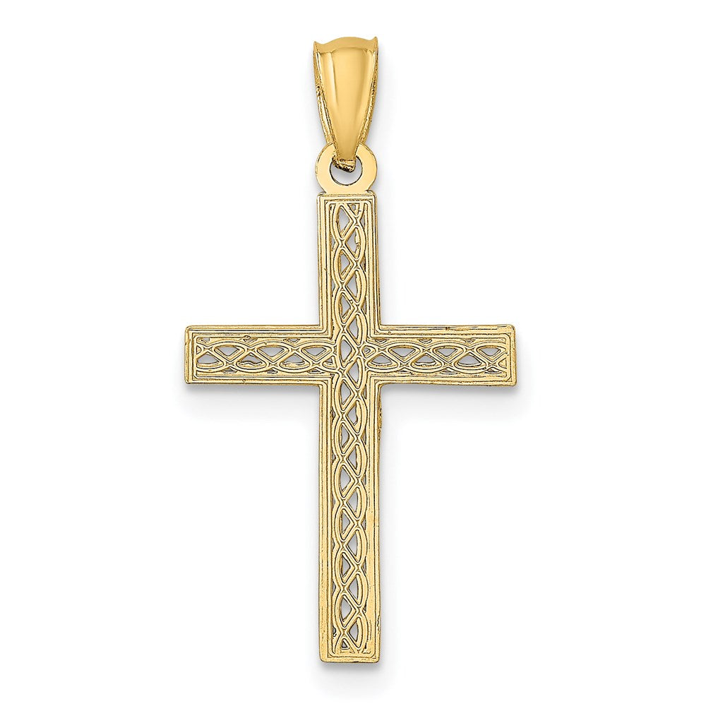 14k Filigree Cross Pendant