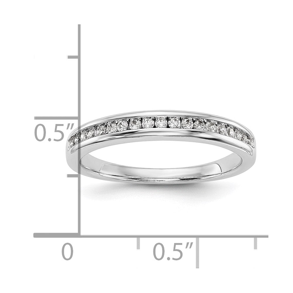 14k White Gold Lab Grown VS/SI FGH Dia Wedding Band