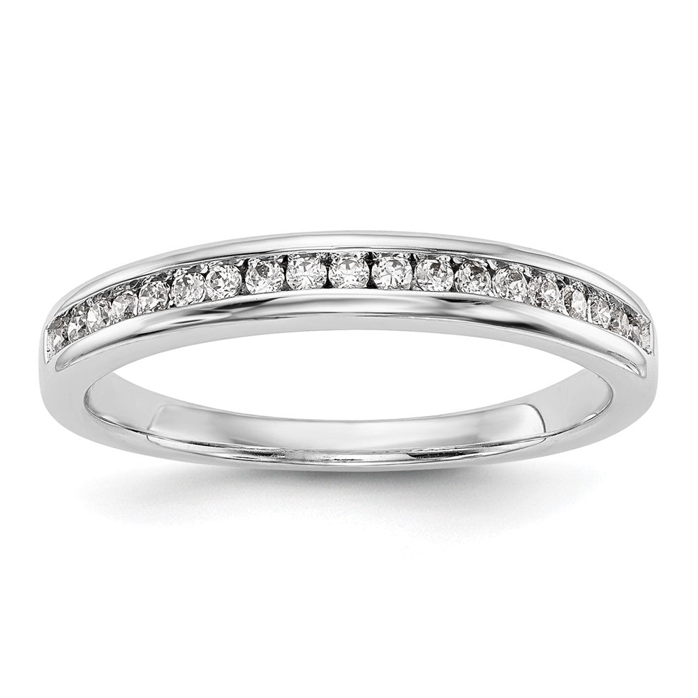 14k White Gold Lab Grown VS/SI FGH Dia Wedding Band