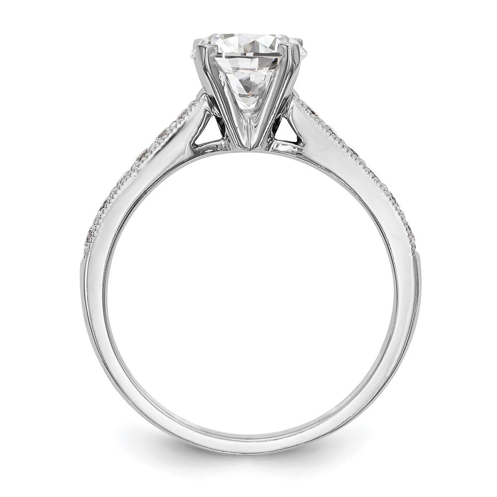 14K White Gold Lab Grown Diamond VS/SI FGH Semi-mount Engagement Rin