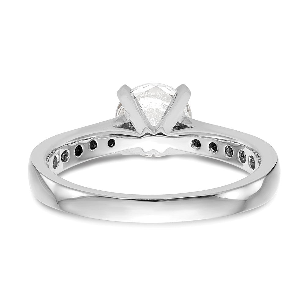 14K White Gold Lab Grown Diamond VS/SI FGH Semi-mount Engagement Rin