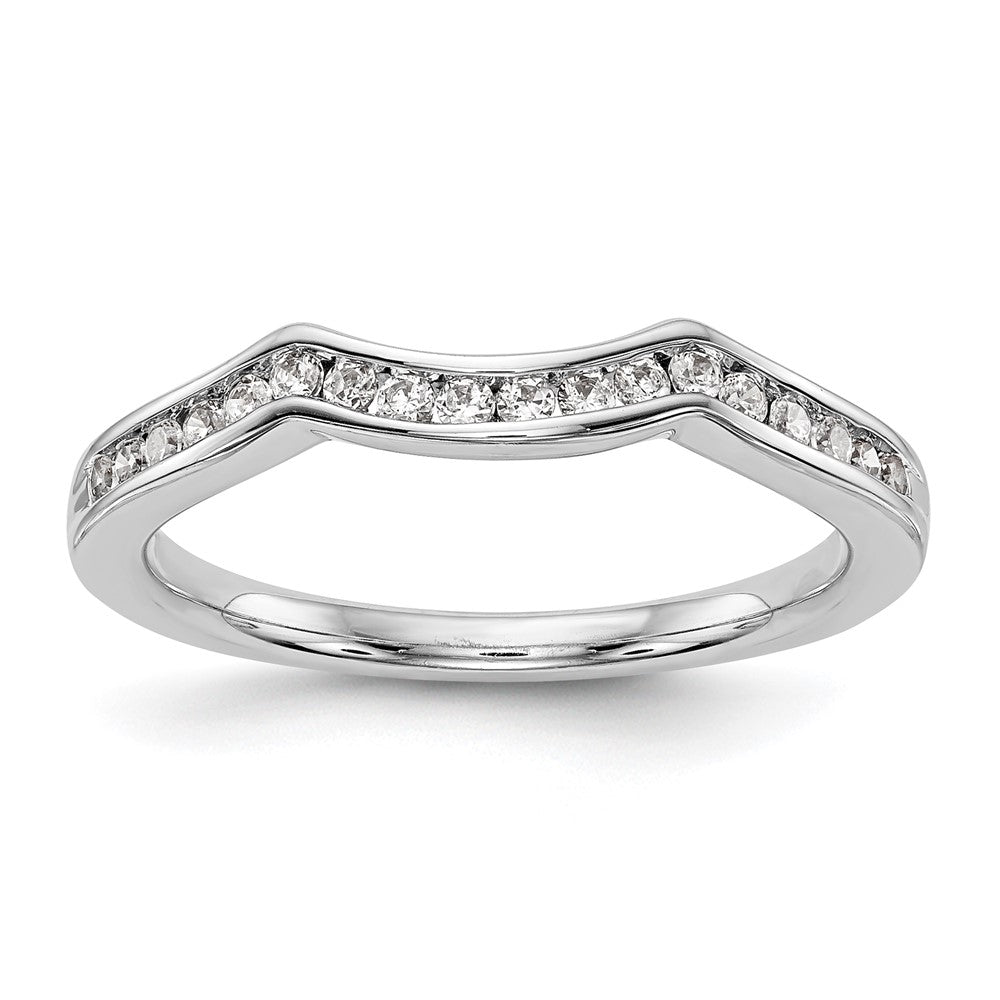 14K White Gold Lab Grown Diamond VS/SI FGH Wedding Band