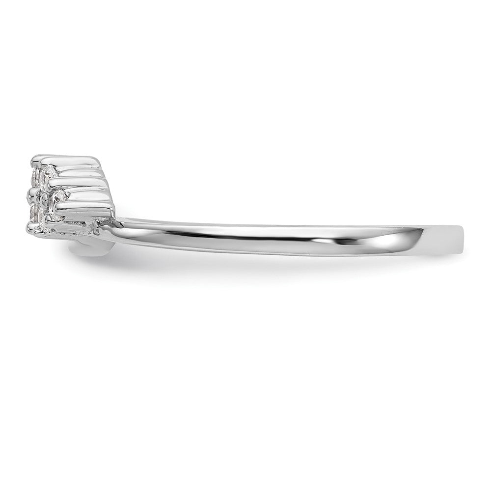 14K White Lab Grown Diamond VS/SI FGH Wrap