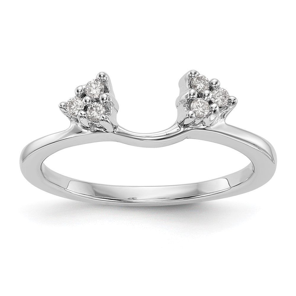 14K White Lab Grown Diamond VS/SI FGH Wrap