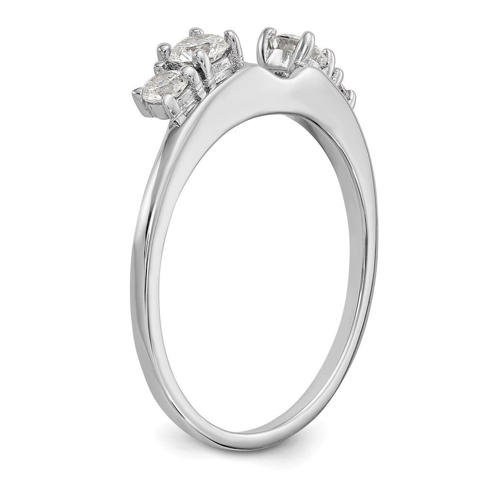 14K White Gold Lab Grown Diamond VS/SI FGH Wrap