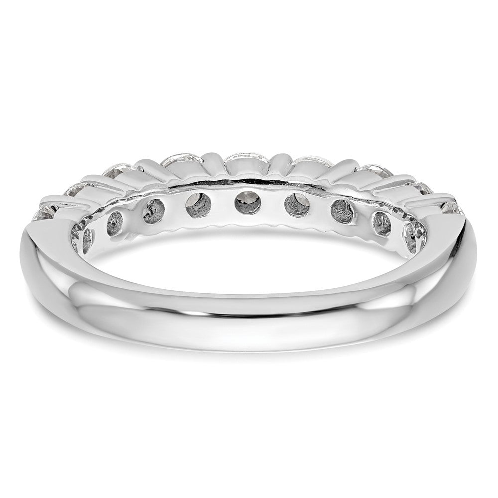 14K White Gold Lab Grown Diamond VS/SI FGH 9-Stone Band