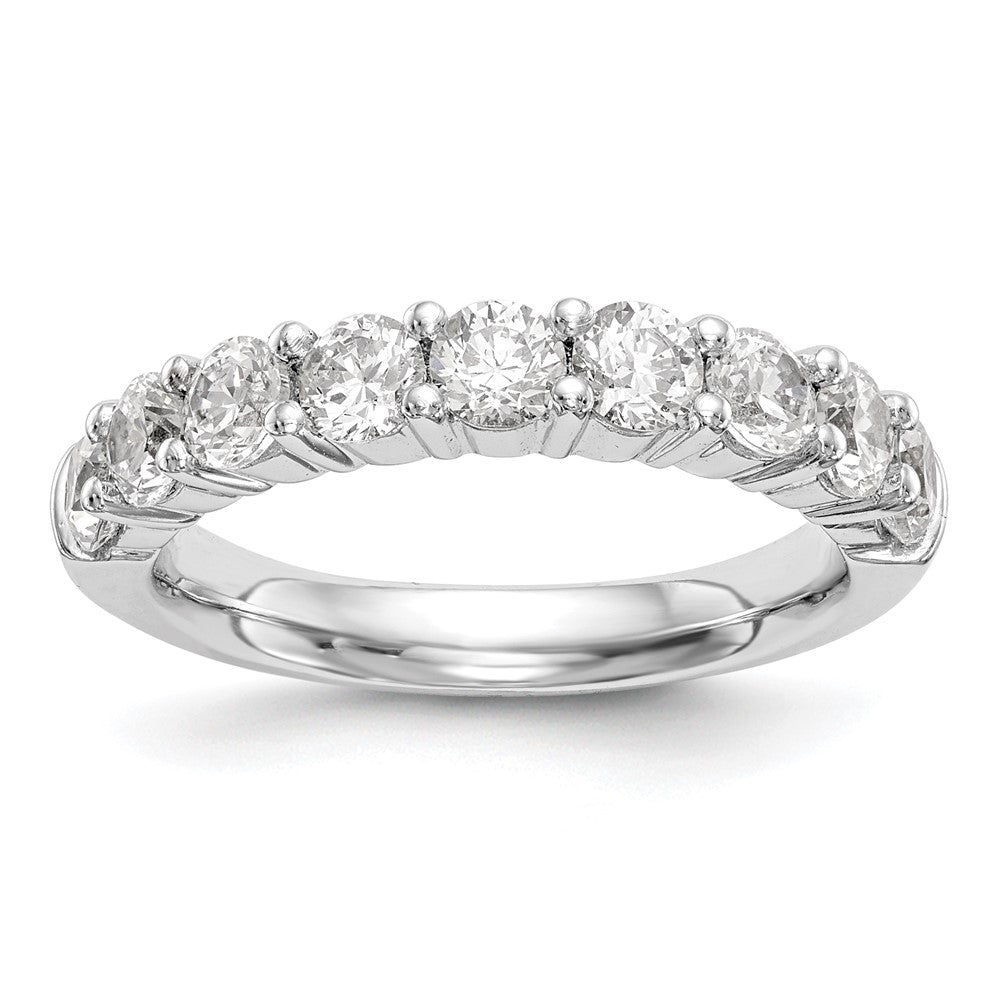 14K White Gold Lab Grown Diamond VS/SI FGH 9-Stone Band