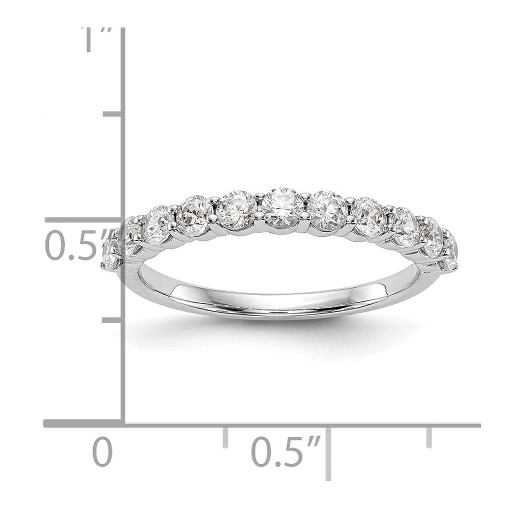 14K White Gold Lab Grown Diamond VS/SI FGH 11-Stone Band
