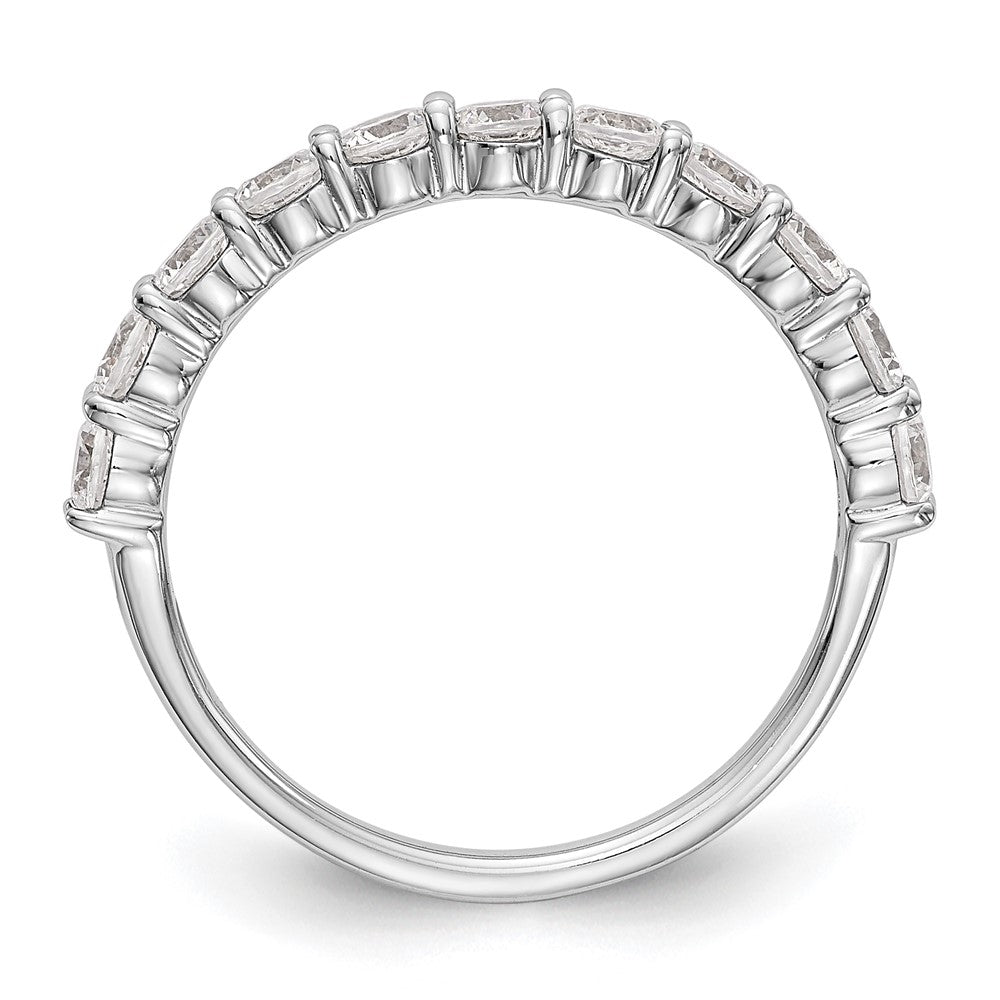 14K White Gold Lab Grown Diamond VS/SI FGH 11-Stone Band