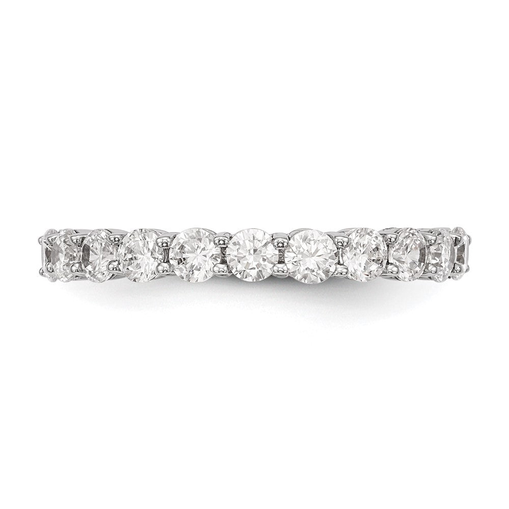 14K White Gold Lab Grown Diamond VS/SI FGH 11-Stone Band