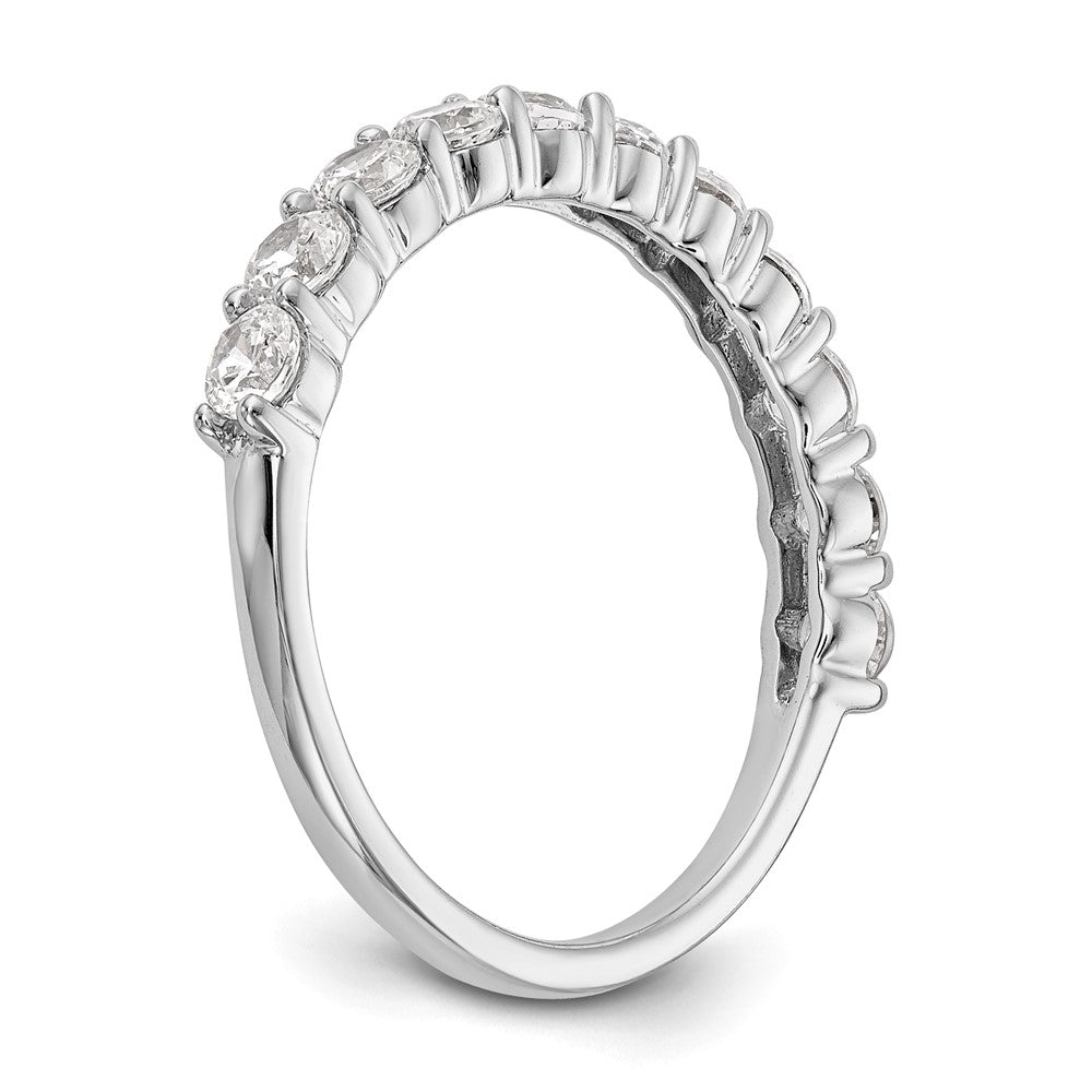14K White Gold Lab Grown Diamond VS/SI FGH 11-Stone Band