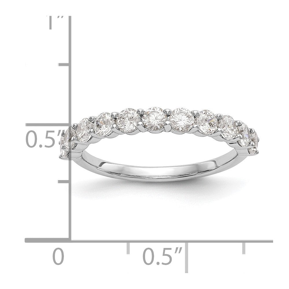 14K White Gold Lab Grown Diamond VS/SI FGH 11-Stone Band