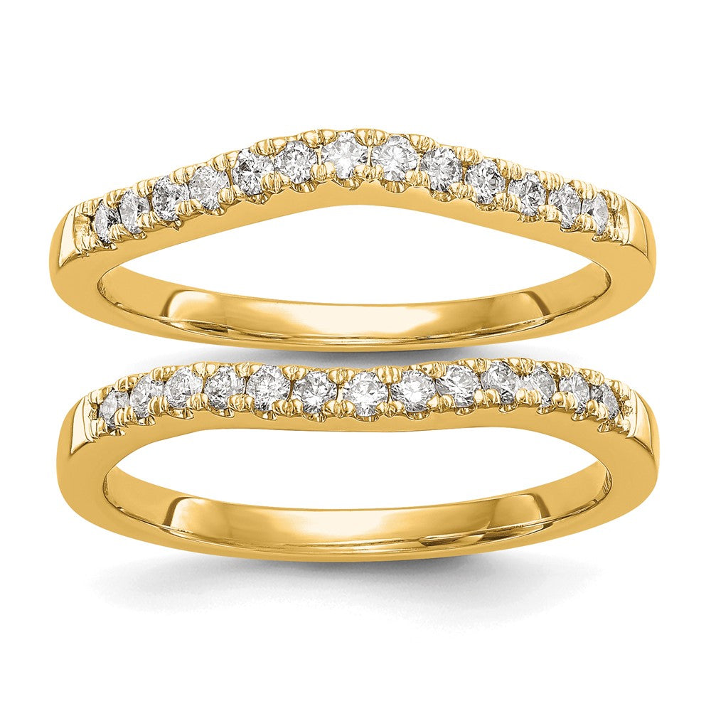 14K Lab Grown Diamond VS/SI FGH Set of 2 Bands