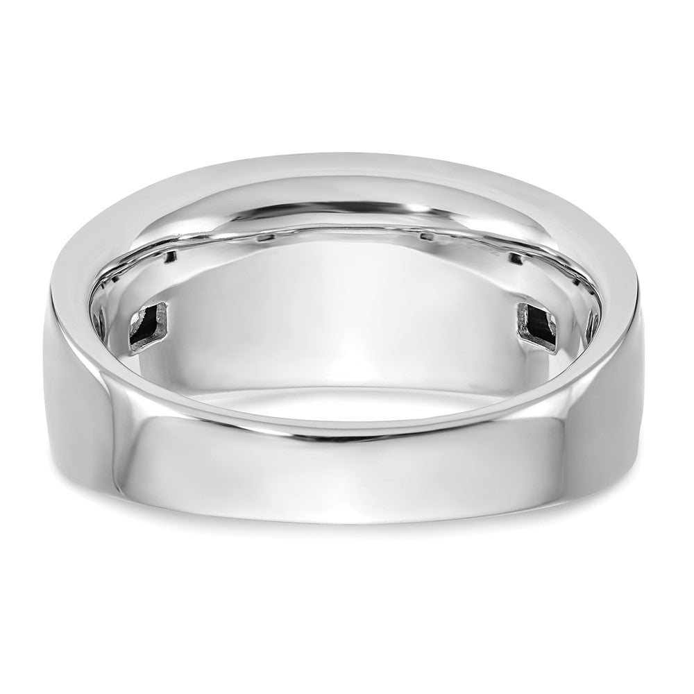 14K White Gold Lab Grown VS/SI FGH Dia Men's Band