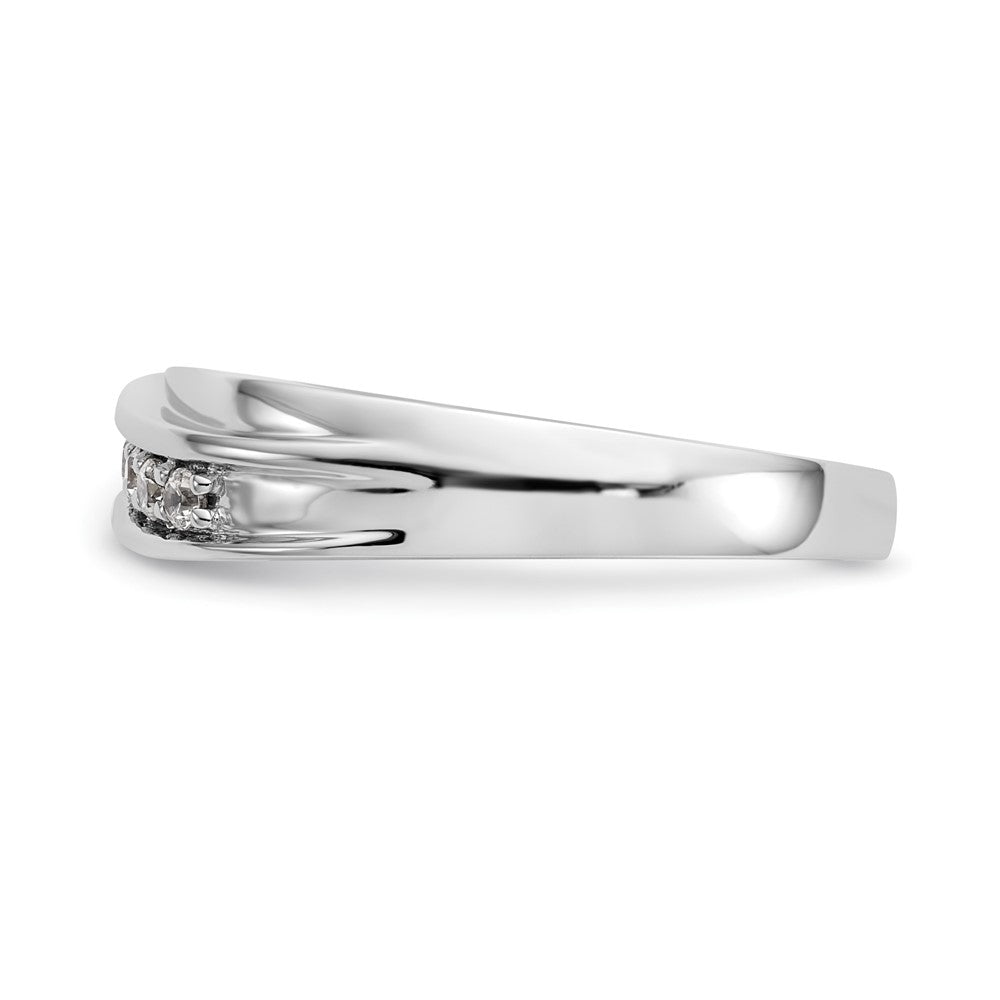 14K White Gold Lab Grown VS/SI FGH Dia Men's Band