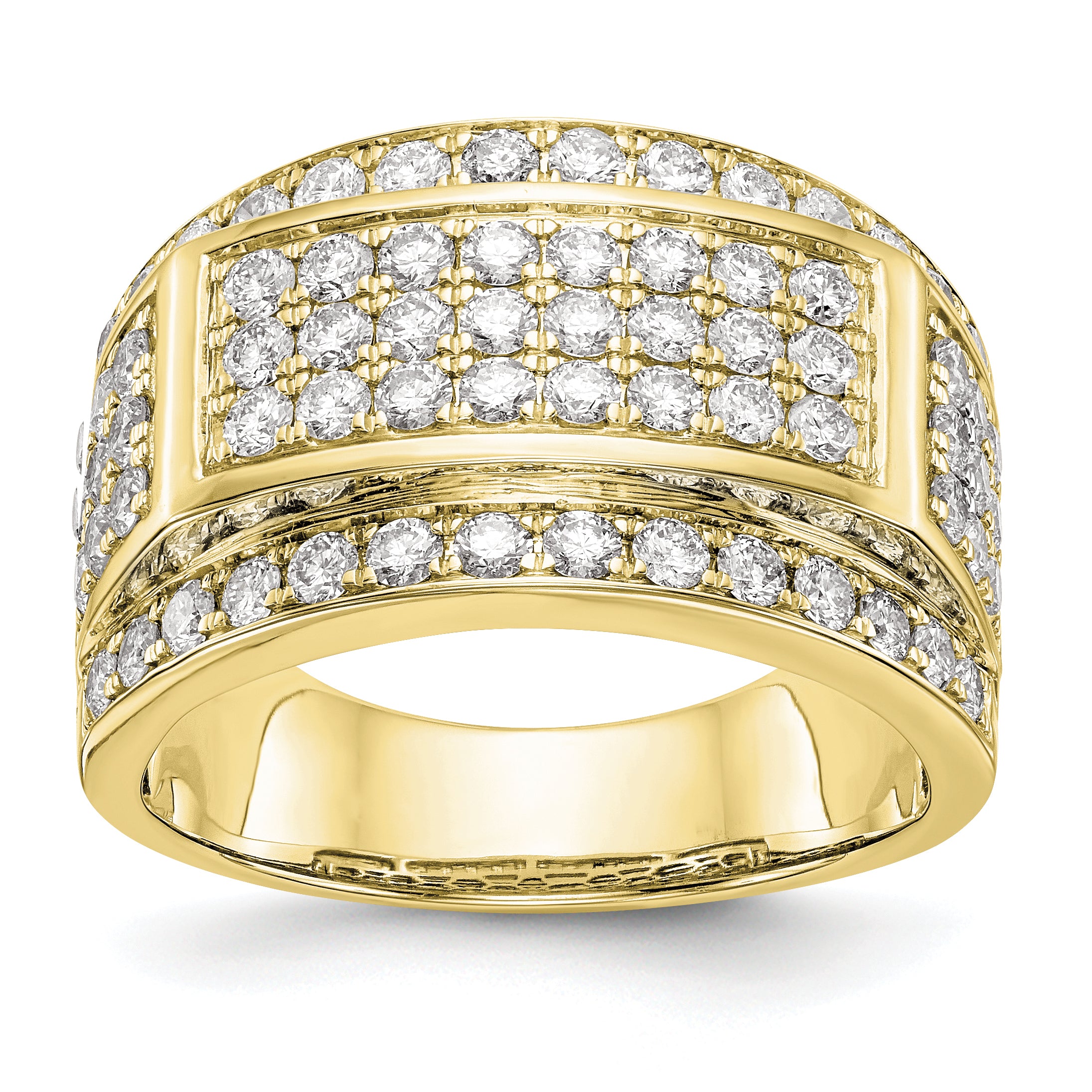 IBGoodman 14k 2 carat Lab Grown Diamond VS/SI+ G+ Men's Ring